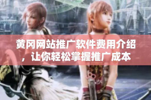 黄冈网站推广软件费用介绍，让你轻松掌握推广成本