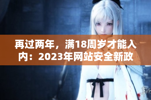 再过两年，满18周岁才能入内：2023年网站安全新政