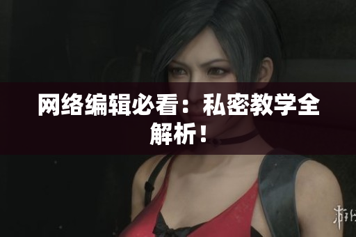 网络编辑必看：私密教学全解析！