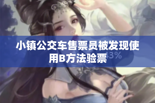 小镇公交车售票员被发现使用B方法验票