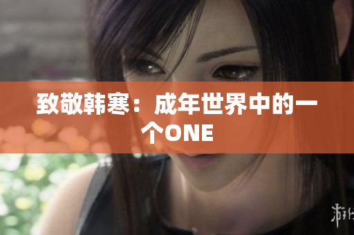 致敬韩寒：成年世界中的一个ONE