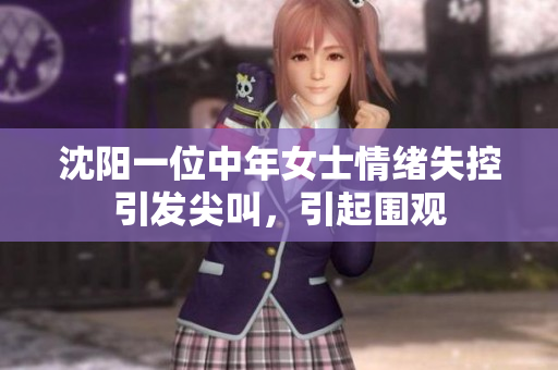 沈阳一位中年女士情绪失控引发尖叫，引起围观