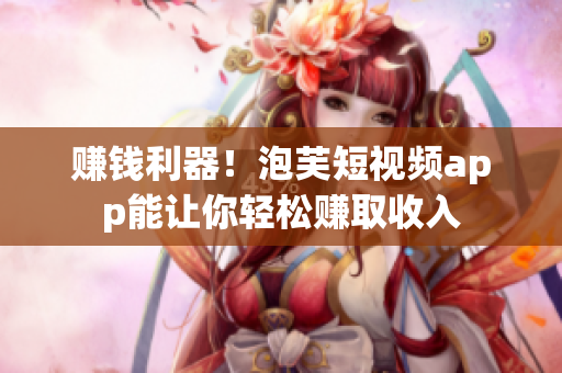赚钱利器！泡芙短视频app能让你轻松赚取收入