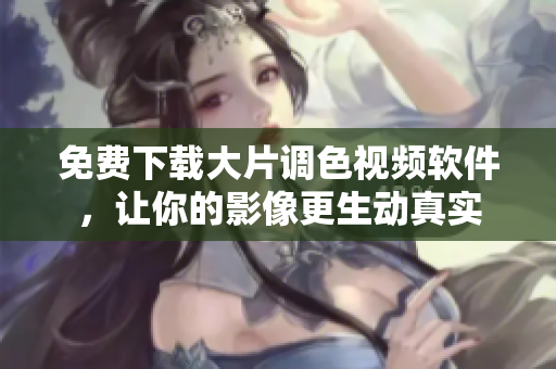 免费下载大片调色视频软件，让你的影像更生动真实