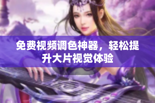 免费视频调色神器，轻松提升大片视觉体验