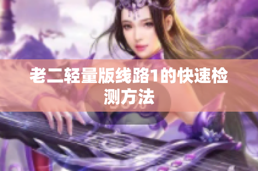 老二轻量版线路1的快速检测方法
