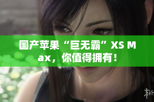 国产苹果“巨无霸”XS Max，你值得拥有！