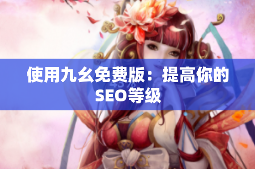 使用九幺免费版：提高你的SEO等级