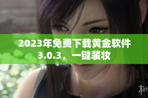 2023年免费下载黄金软件3.0.3，一键装妆