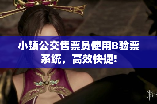 小镇公交售票员使用B验票系统，高效快捷!