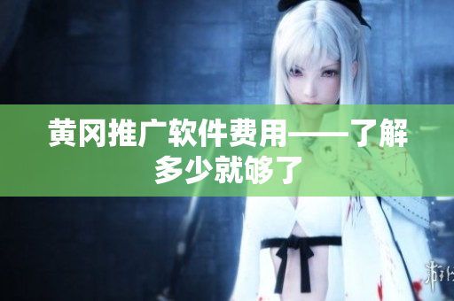 黄冈推广软件费用——了解多少就够了