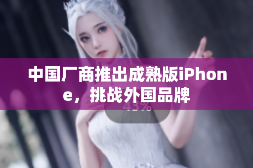 中国厂商推出成熟版iPhone，挑战外国品牌