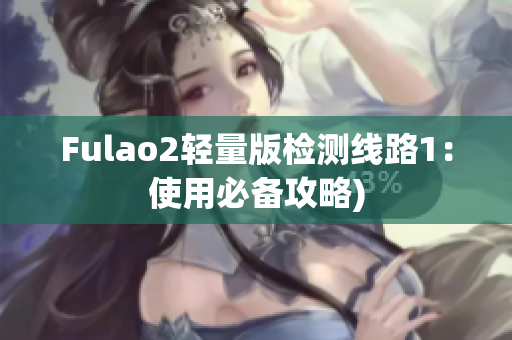 Fulao2轻量版检测线路1：使用必备攻略)