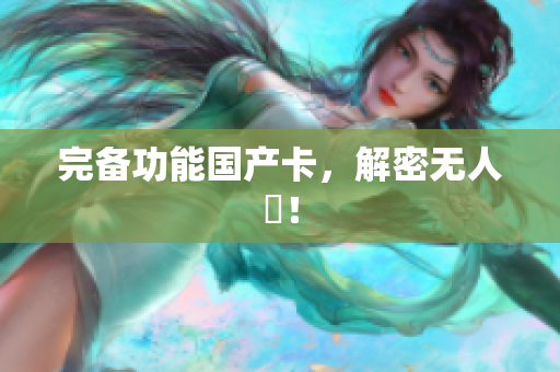 完备功能国产卡，解密无人區！