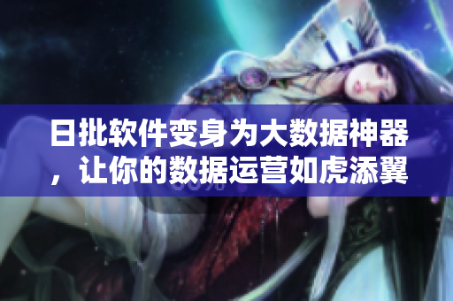 日批软件变身为大数据神器，让你的数据运营如虎添翼！