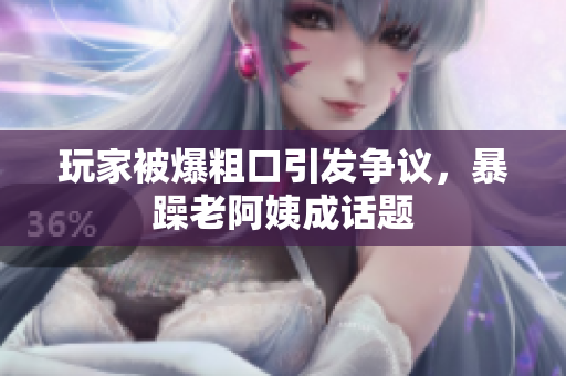 玩家被爆粗口引发争议，暴躁老阿姨成话题