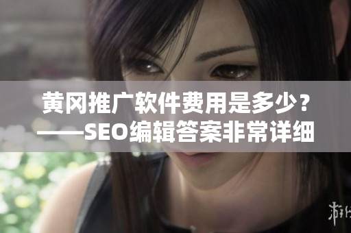 黄冈推广软件费用是多少？——SEO编辑答案非常详细