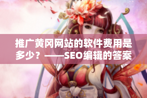 推广黄冈网站的软件费用是多少？——SEO编辑的答案