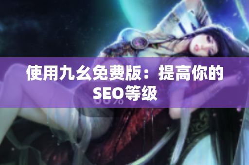 使用九幺免费版：提高你的SEO等级