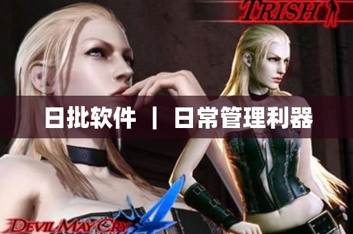 日批软件 ｜ 日常管理利器