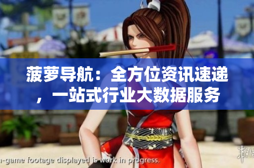 菠萝导航：全方位资讯速递，一站式行业大数据服务