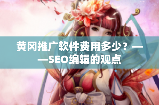 黄冈推广软件费用多少？——SEO编辑的观点