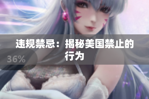 违规禁忌：揭秘美国禁止的行为