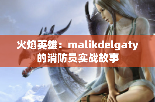 火焰英雄：malikdelgaty的消防员实战故事