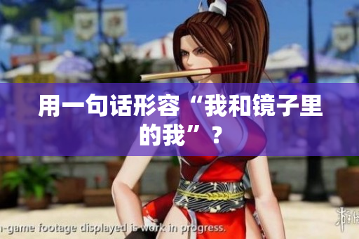 用一句话形容“我和镜子里的我”？