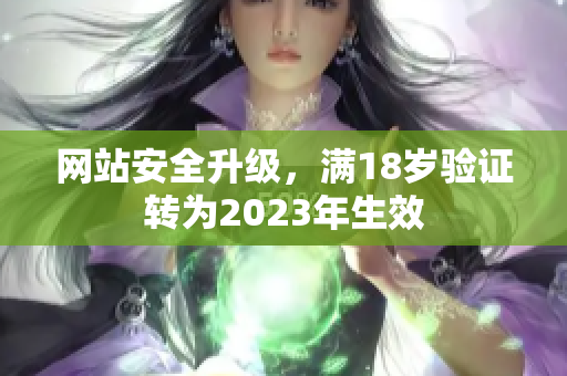 网站安全升级，满18岁验证转为2023年生效