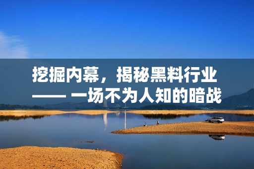 挖掘内幕，揭秘黑料行业 —— 一场不为人知的暗战