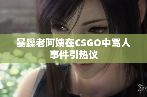 暴躁老阿姨在CSGO中骂人事件引热议