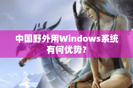 中国野外用Windows系统有何优势？