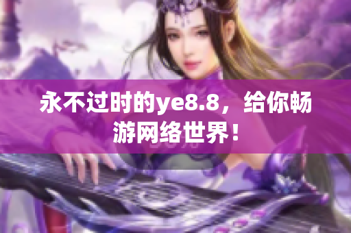 永不过时的ye8.8，给你畅游网络世界！