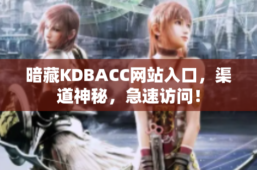 暗藏KDBACC网站入口，渠道神秘，急速访问！